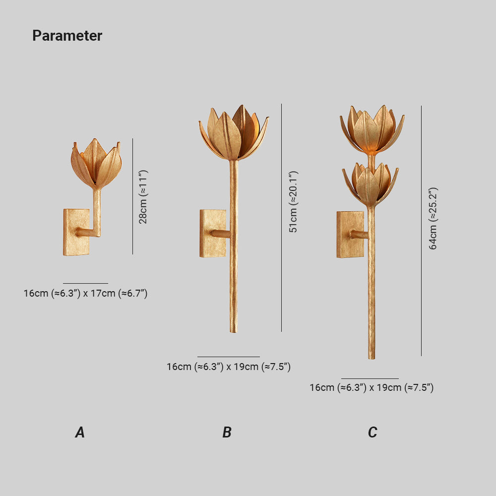 Quina Applique Murale Fleur - Neutralighting