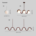 Uveta Lustre Linéaire Rouge & Argenté - Neutralighting