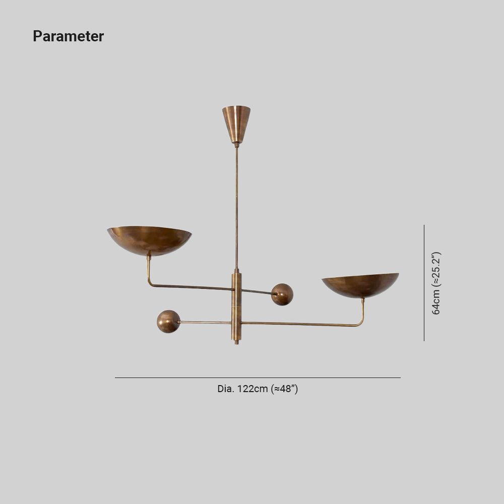 Stella Lustre Sculptural Industriel - Neutralighting