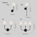 Vivienne Applique Murale en Tissu - Neutralighting