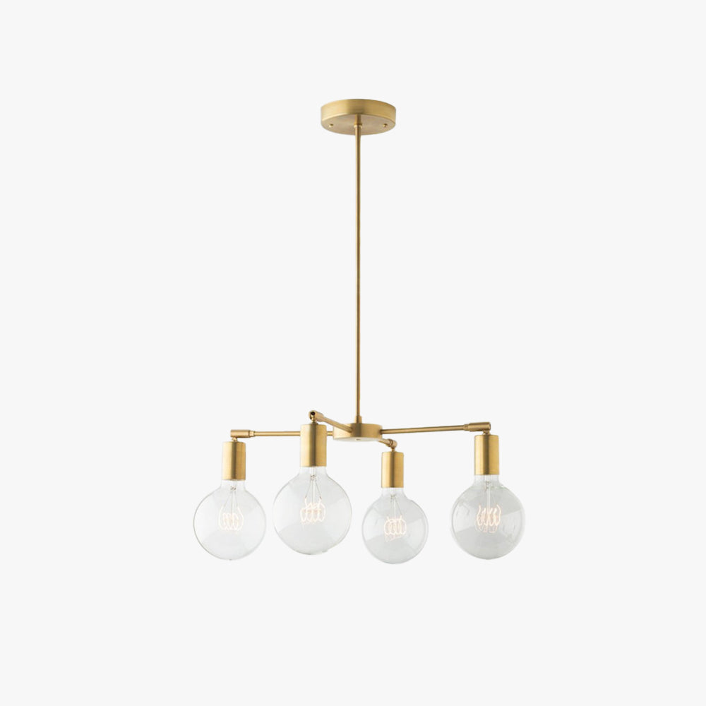 Valentina Moderne LED Métal Verre Lustre Chambre à Coucher - Neutralighting