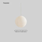 Ritta Japonais Sphérique Papier Métal Suspension Salon - Neutralighting