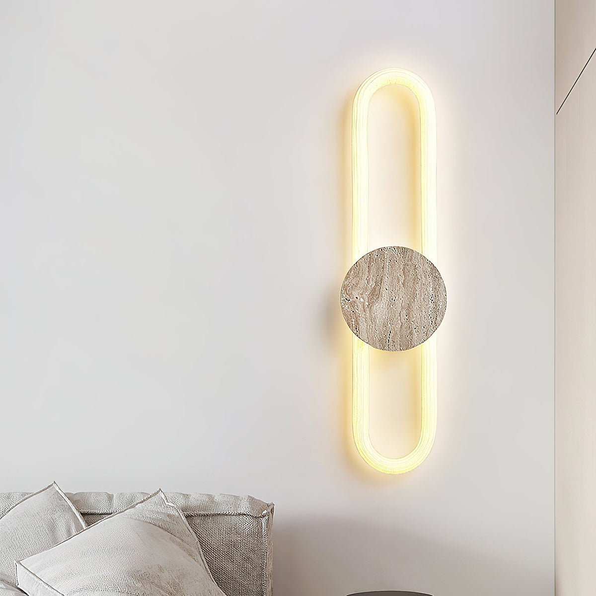Avynor Applique Murale et Minimaliste en Travertin - Neutralighting