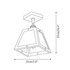 Radia Plafonnier Bois Verre Vintage - Neutralighting