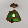 Radia Plafonnier Bois Verre Vintage - Neutralighting