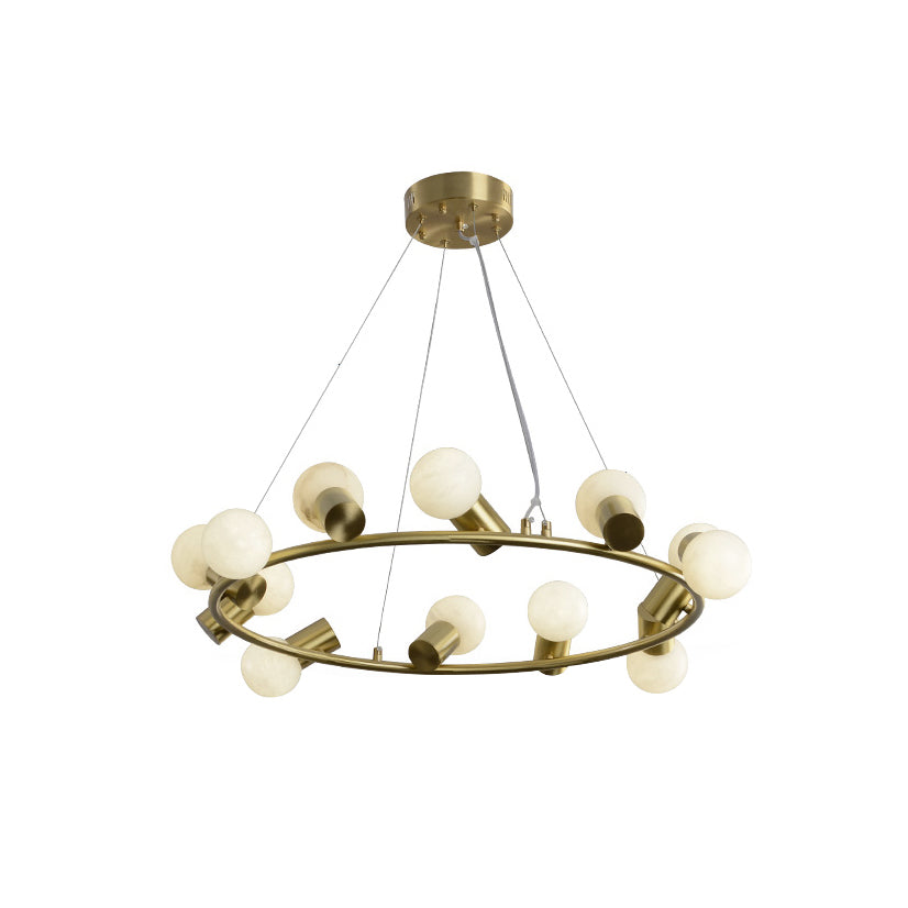 Nyphaiel Lustre Postmoderne De Luxe En Albâtre - Neutralighting