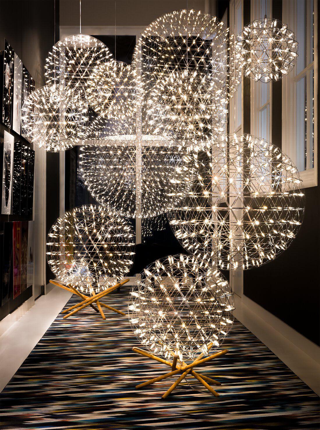 Ivthayra Lampe Pendante Boule Dorée de Luxe Postmoderne - Neutralighting