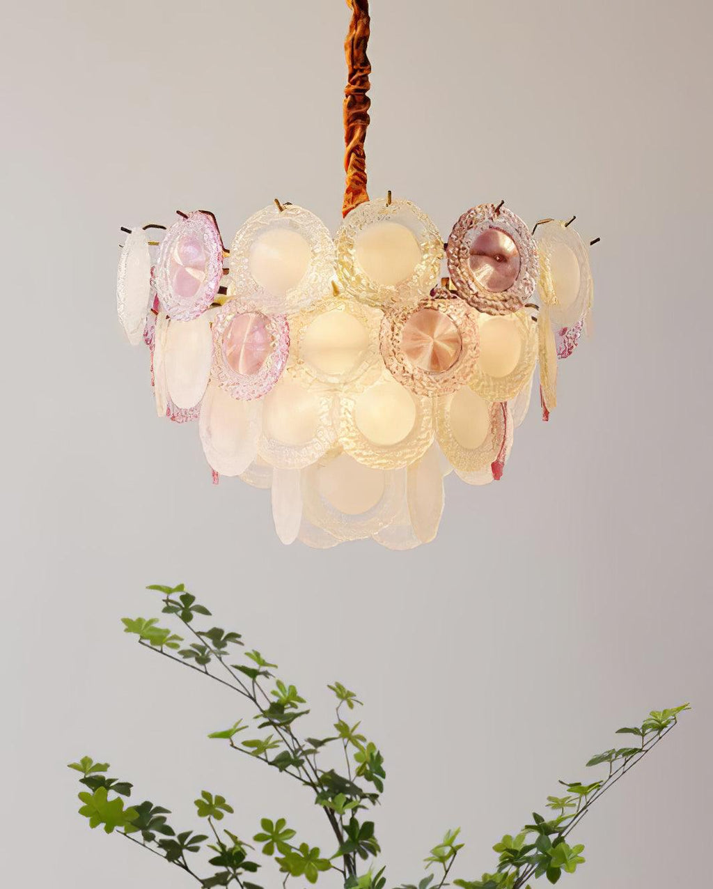 Lustra Lustre Disque de Verre Superposé Ludique - Neutralighting