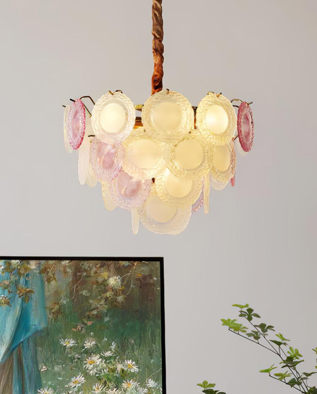 Lustra Lustre Disque de Verre Superposé Ludique - Neutralighting