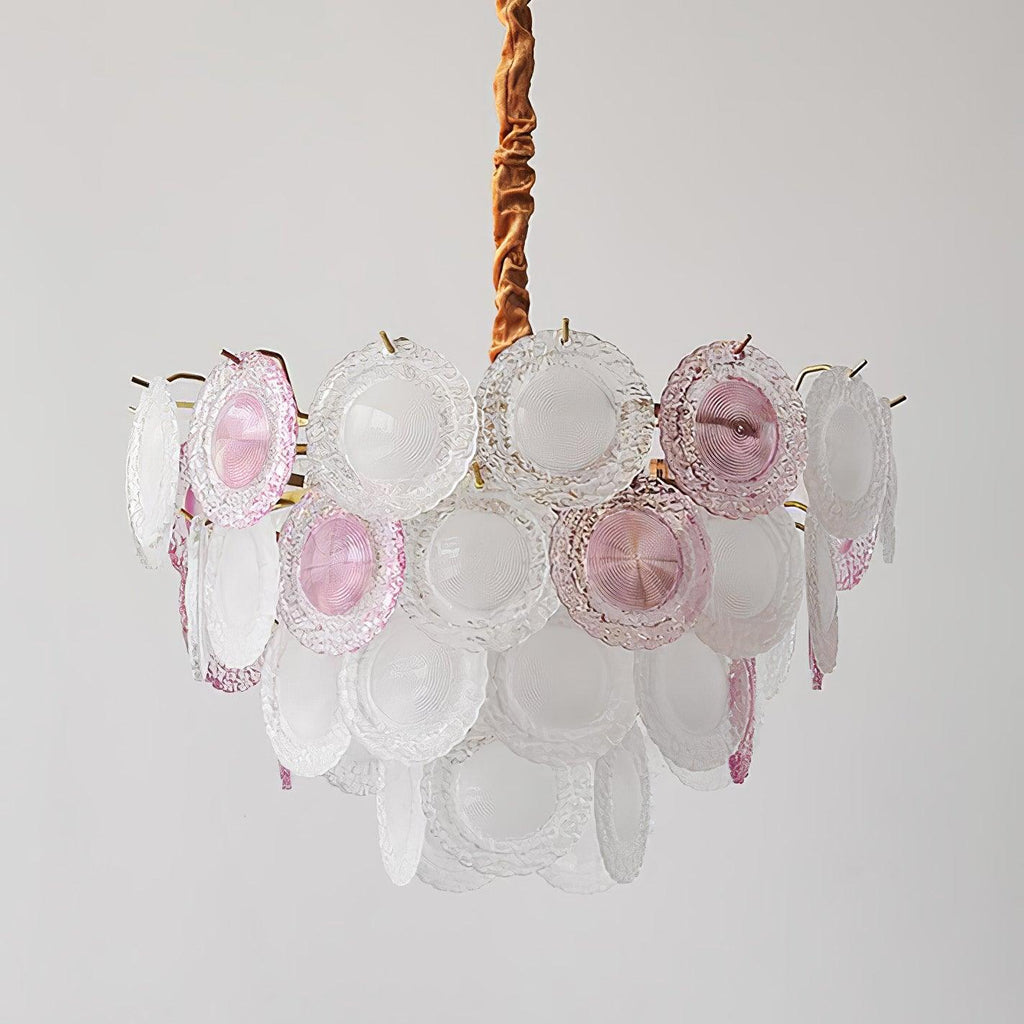 Lustra Lustre Disque de Verre Superposé Ludique - Neutralighting