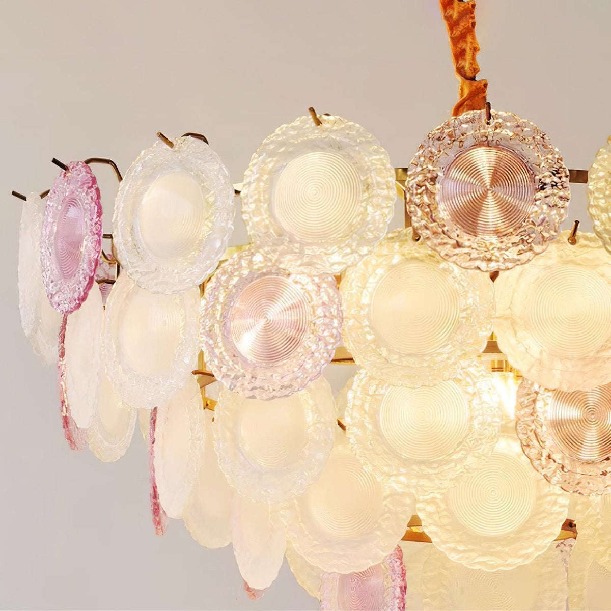Lustra Lustre Disque de Verre Superposé Ludique - Neutralighting