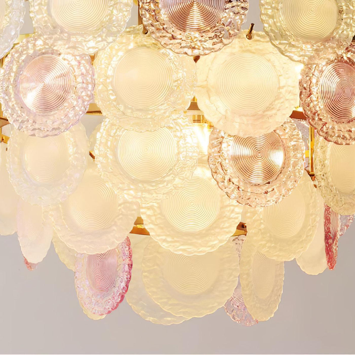 Lustra Lustre Disque de Verre Superposé Ludique - Neutralighting
