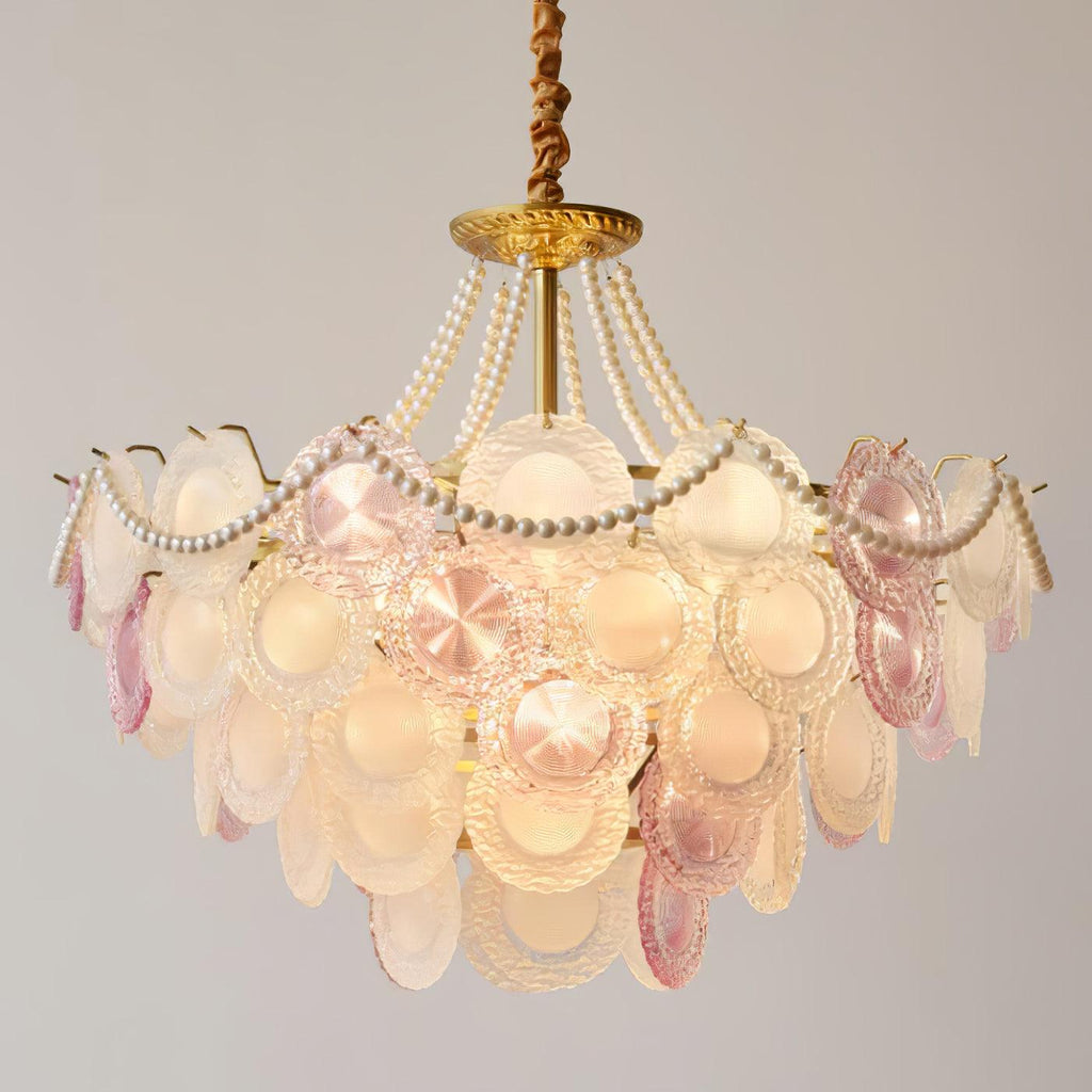 Lustra Lustre Disque de Verre Superposé Ludique - Neutralighting