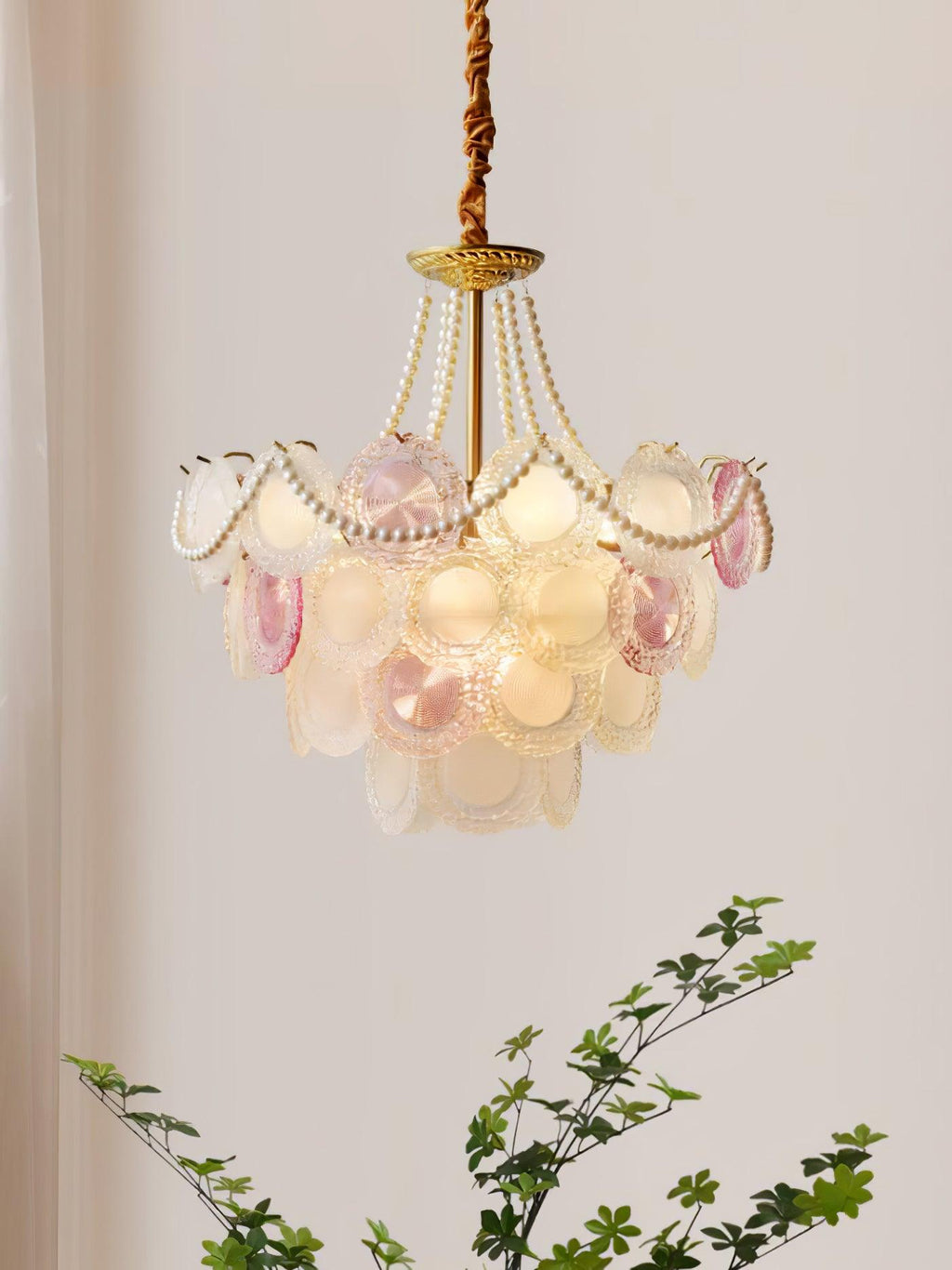 Lustra Lustre Disque de Verre Superposé Ludique - Neutralighting
