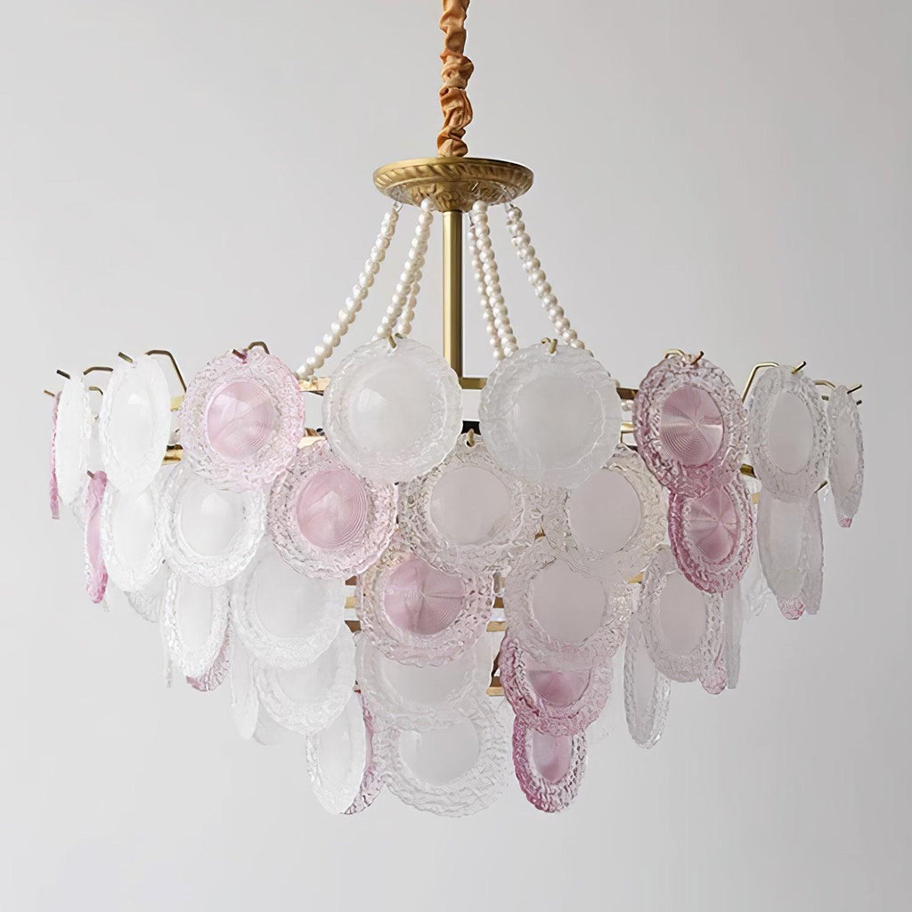 Lustra Lustre Disque de Verre Superposé Ludique - Neutralighting