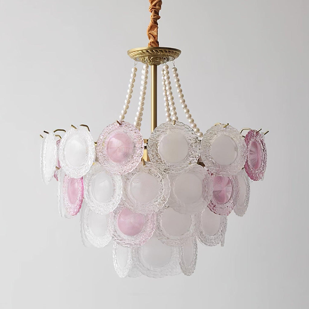 Lustra Lustre Disque de Verre Superposé Ludique - Neutralighting