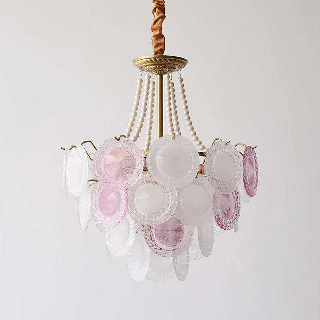 Lustra Lustre Disque de Verre Superposé Ludique - Neutralighting