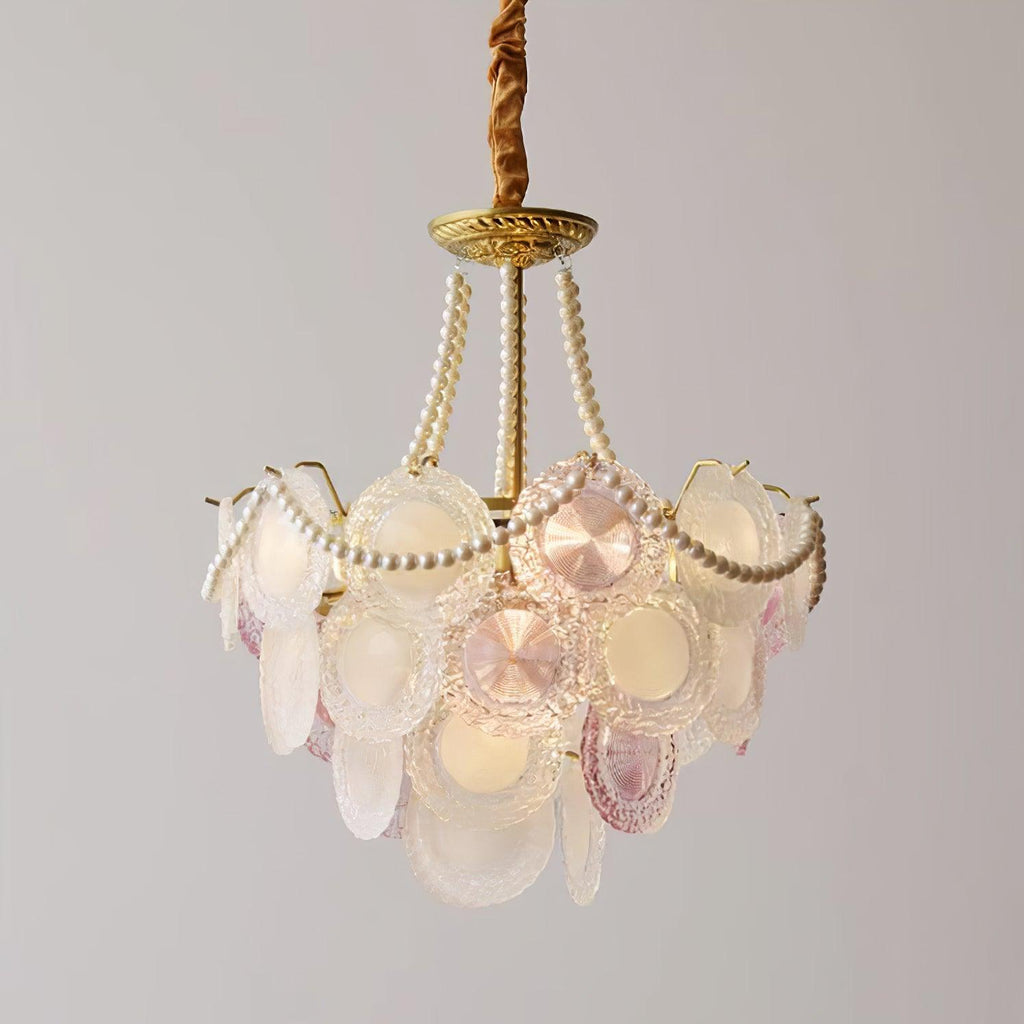 Lustra Lustre Disque de Verre Superposé Ludique - Neutralighting