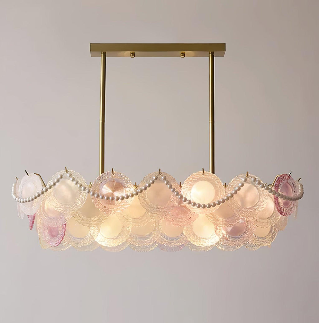 Lustra Lustre Disque de Verre Superposé Ludique - Neutralighting