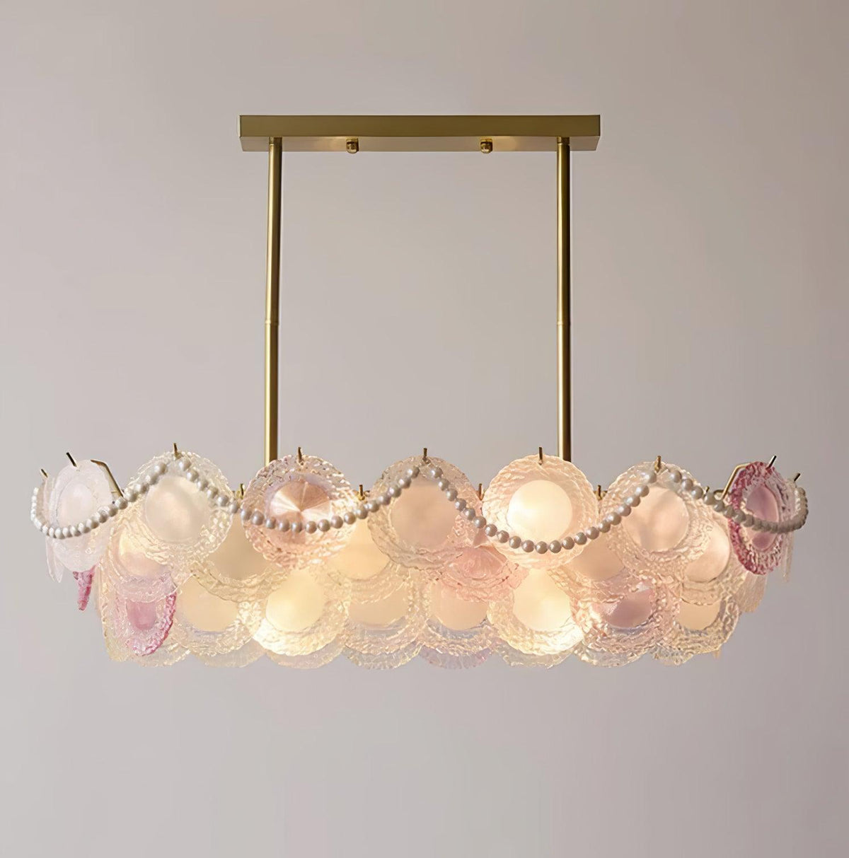 Lustra Lustre Disque de Verre Superposé Ludique - Neutralighting