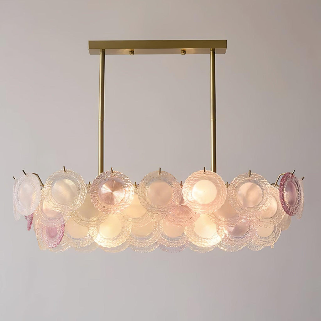 Lustra Lustre Disque de Verre Superposé Ludique - Neutralighting