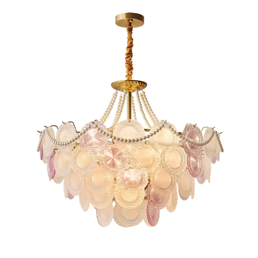 Lustra Lustre Disque de Verre Superposé Ludique - Neutralighting