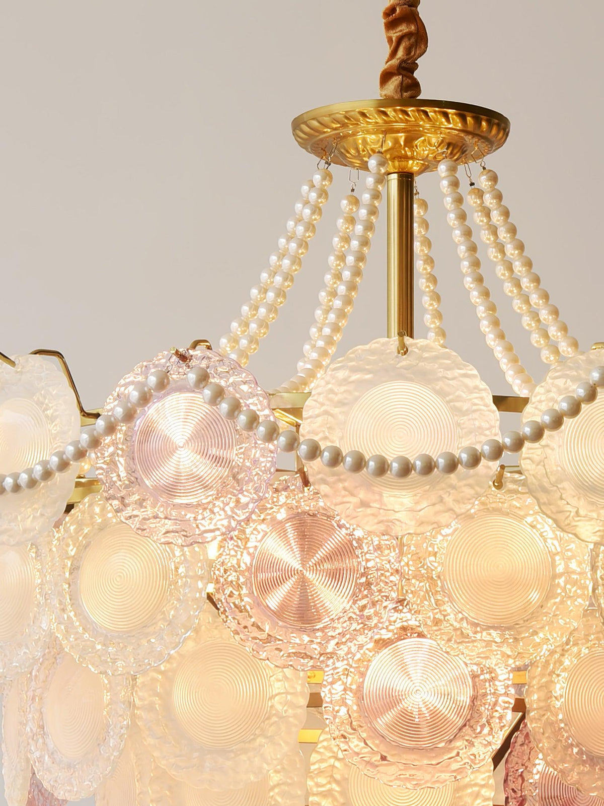 Lustra Lustre Disque de Verre Superposé Ludique - Neutralighting