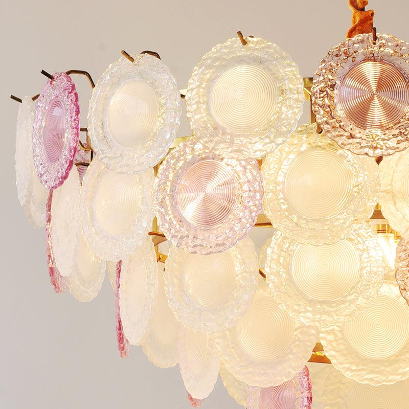 Lustra Lustre Disque de Verre Superposé Ludique - Neutralighting