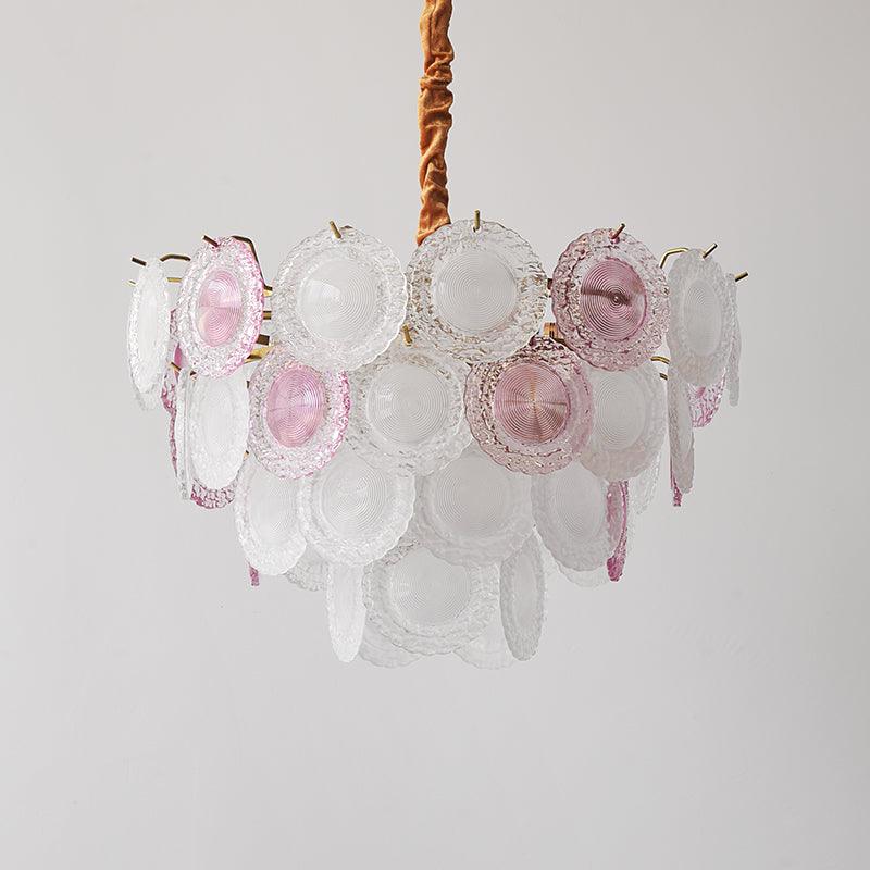Lustra Lustre Disque de Verre Superposé Ludique - Neutralighting
