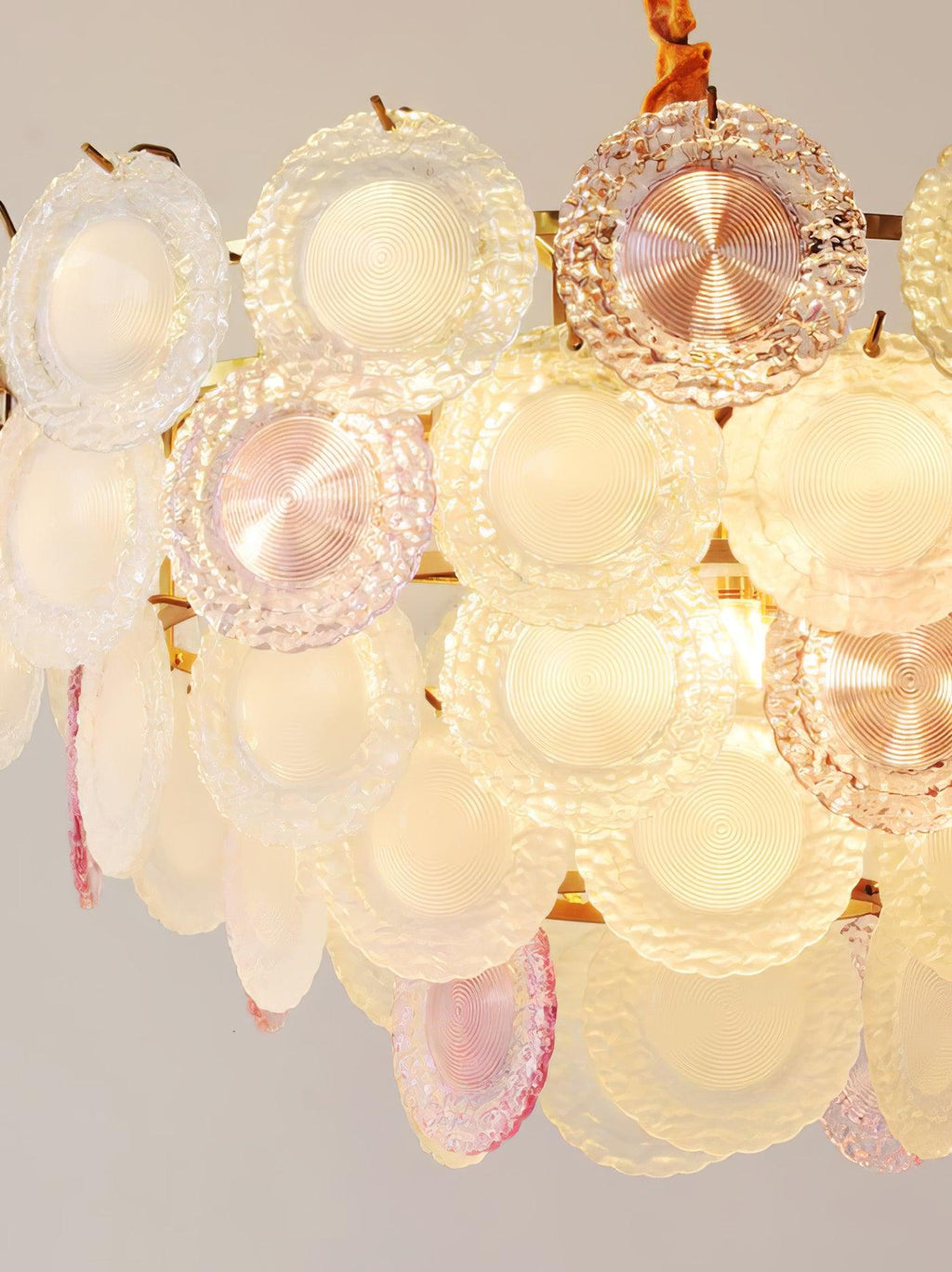 Lustra Lustre Disque de Verre Superposé Ludique - Neutralighting