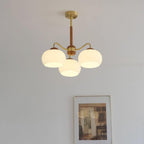 Raito Lustre Dôme en Verre Bois Laiton - Neutralighting