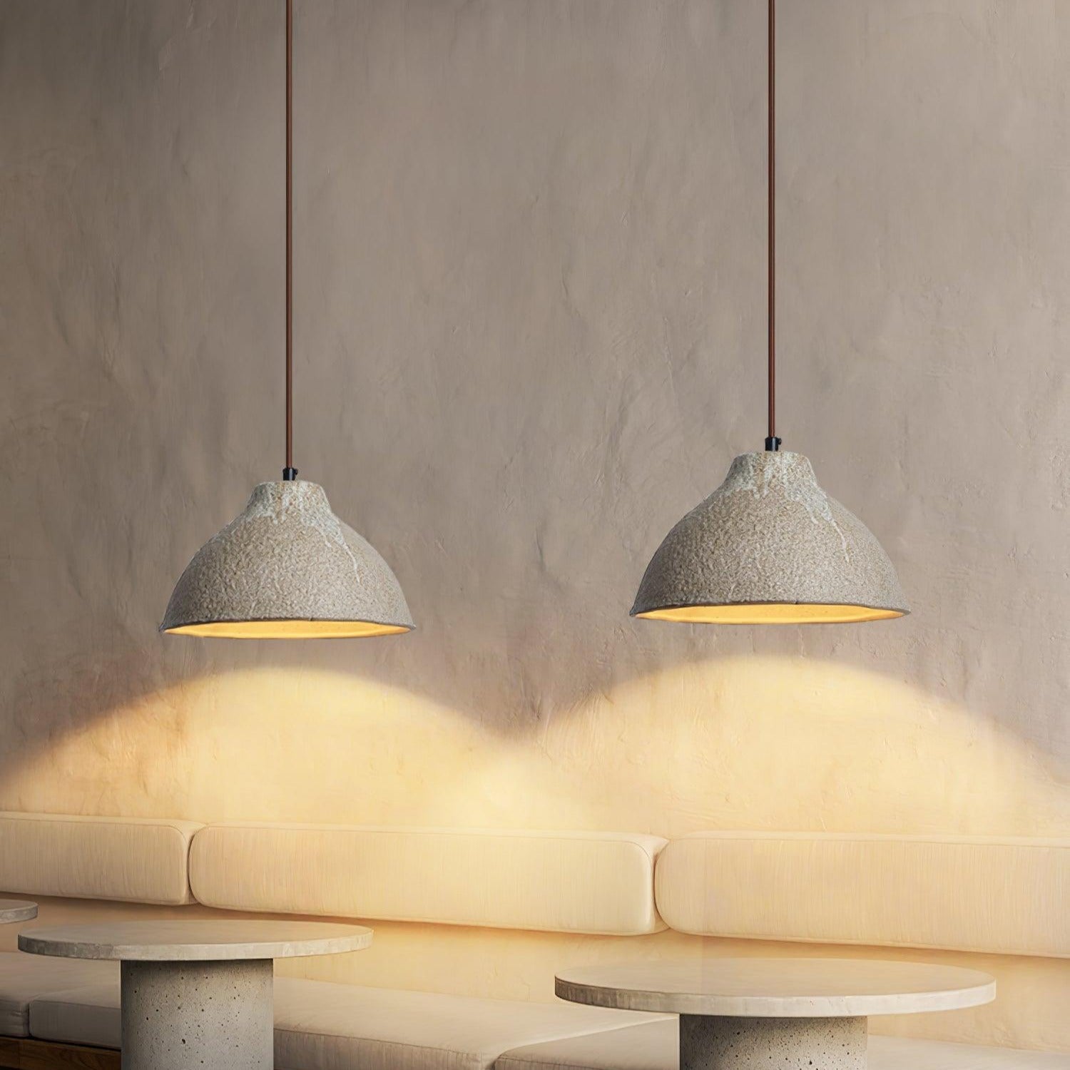 Maple Suspension en céramique texturée - Neutralighting