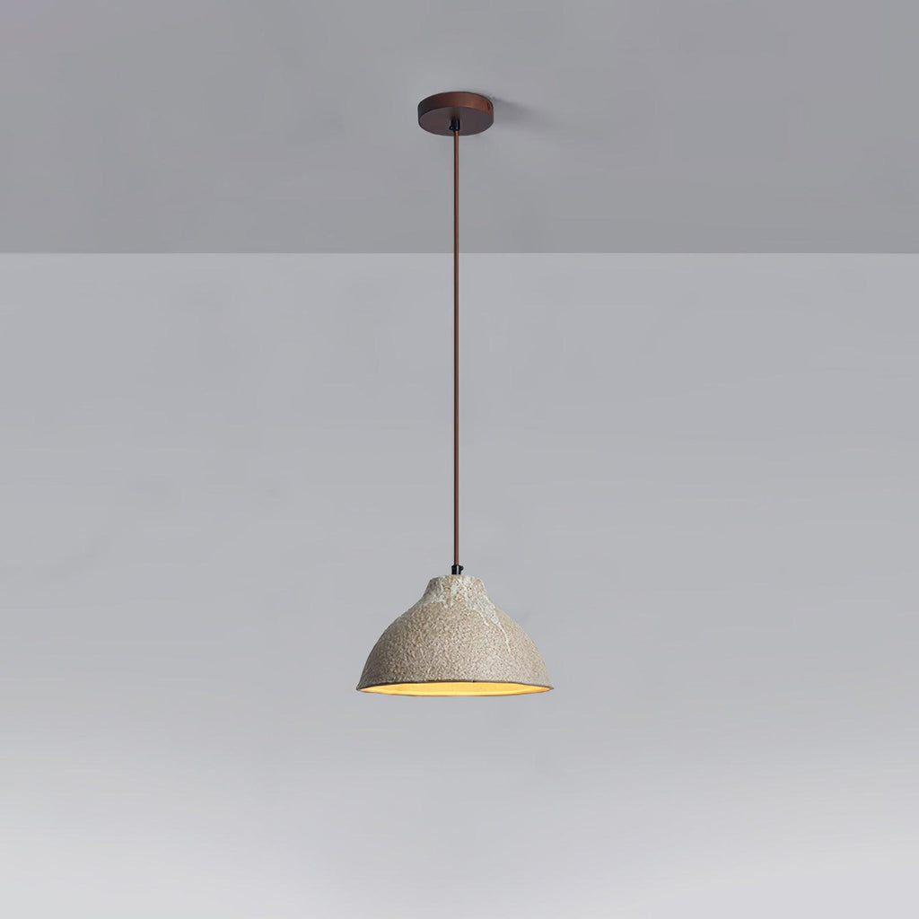 Zandora Retro Ceramic Wood Pendant Lamp - Neutralighting