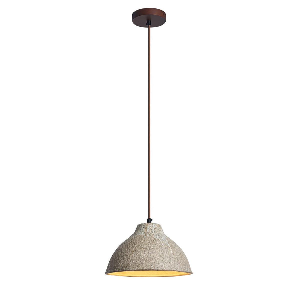 Zandora Retro Ceramic Wood Pendant Lamp - Neutralighting