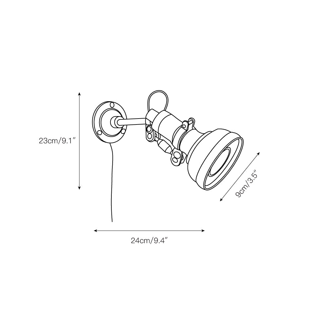 Lampe Murale en Métal Vintage Rocker Arm Allirora - Neutralighting