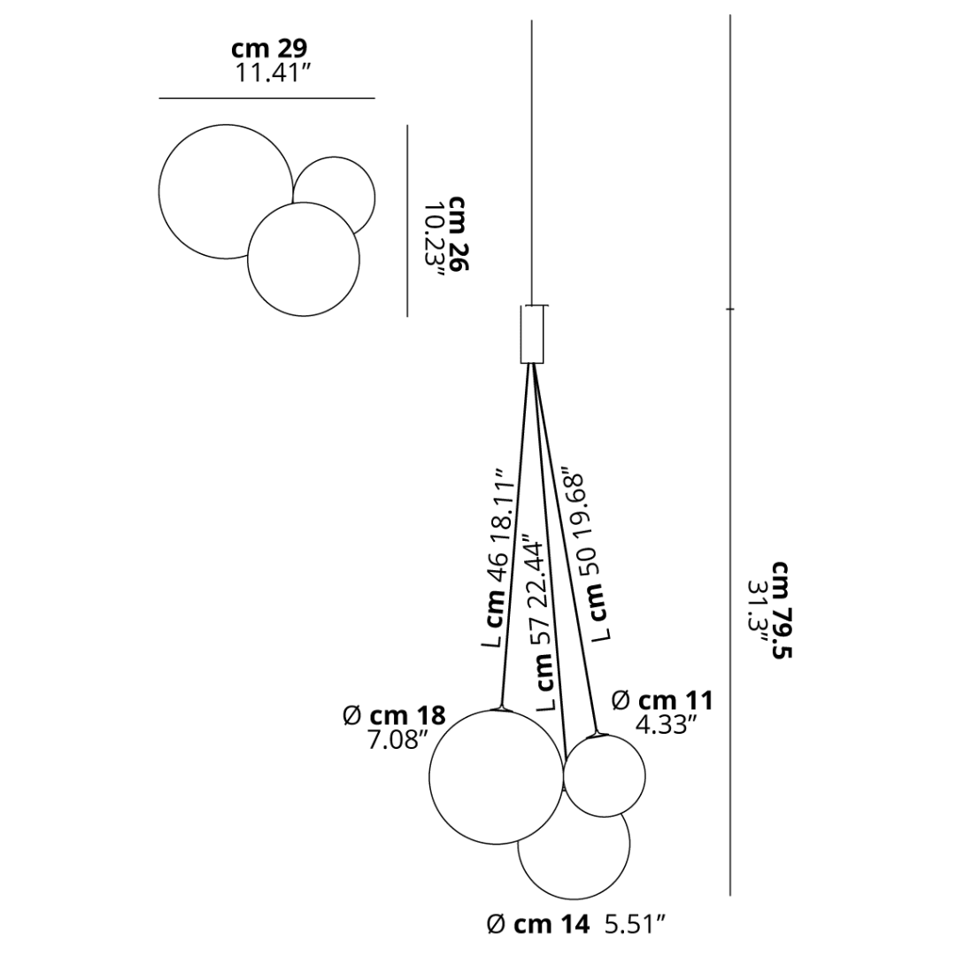 Thalirce Suspension Légèrement Luxueuse - Neutralighting