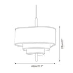 Ophel Lampe Suspendue en Tissu Vert - Neutralighting