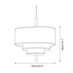 Ophel Lampe Suspendue en Tissu Vert - Neutralighting