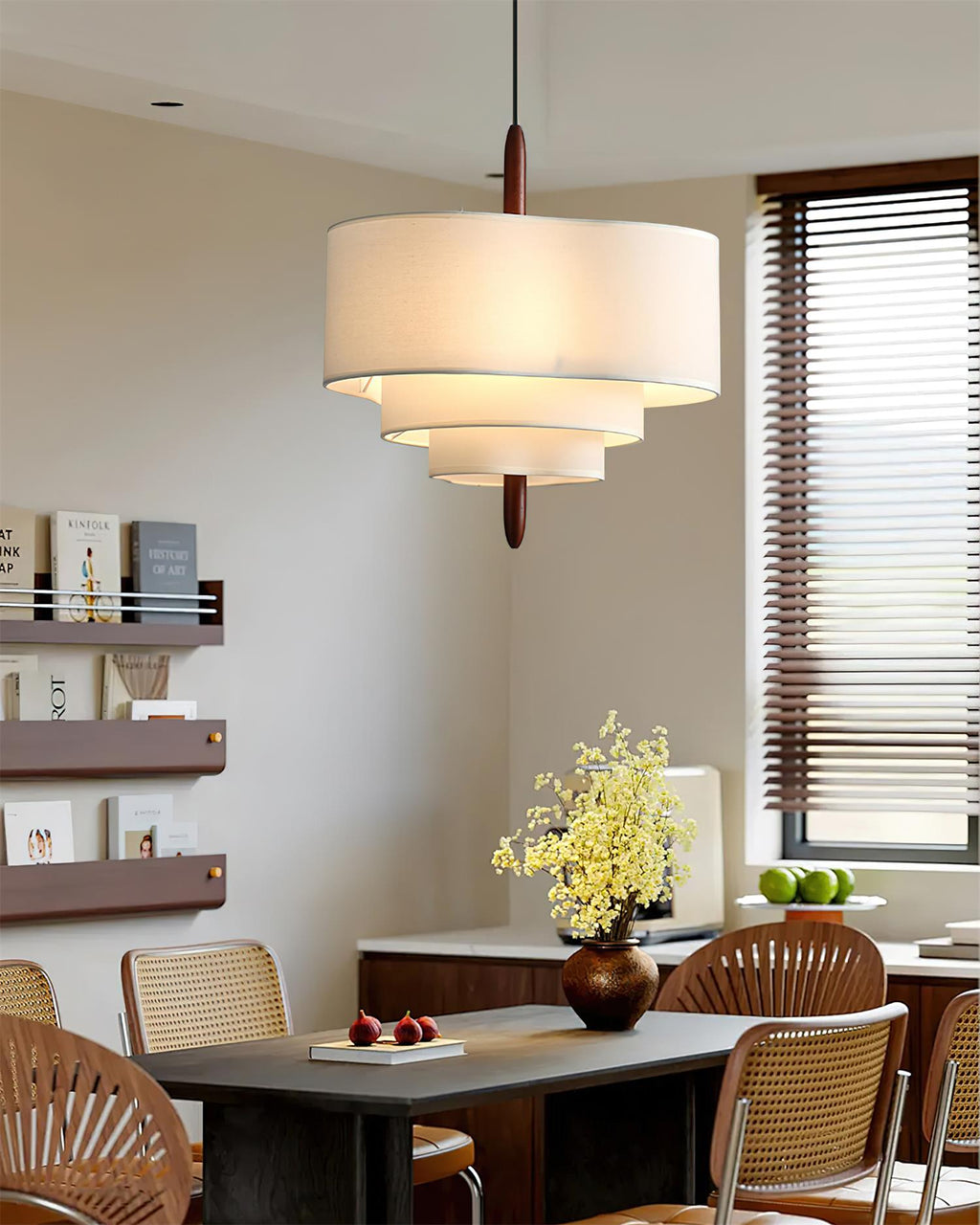 Ophel Lampe Suspendue en Tissu Vert - Neutralighting