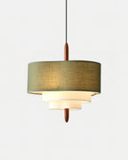 Ophel Lampe Suspendue en Tissu Vert - Neutralighting
