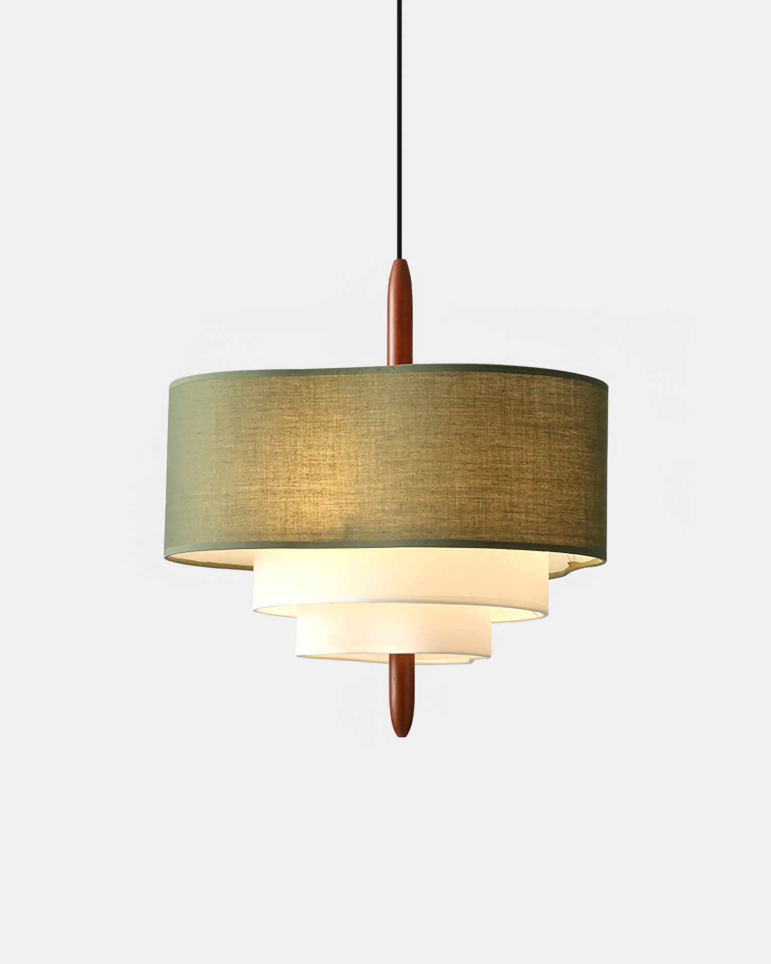 Ophel Lampe Suspendue en Tissu Vert - Neutralighting
