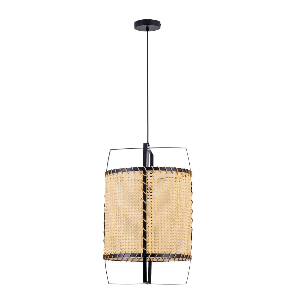 Solara PeSuspension Cadre en Rotin Canné Industriel - Neutralighting