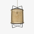 Solara PeSuspension Cadre en Rotin Canné Industriel - Neutralighting