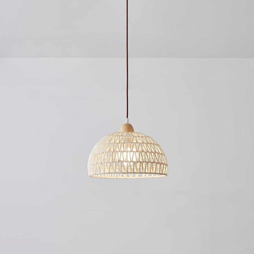 Calyran Lampe Pendante en Rotin et Bois - Neutralighting