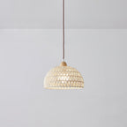 Calyran Lampe Pendante en Rotin et Bois - Neutralighting