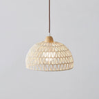 Calyran Lampe Pendante en Rotin et Bois - Neutralighting
