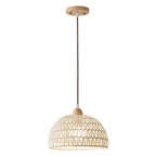 Calyran Lampe Pendante en Rotin et Bois - Neutralighting