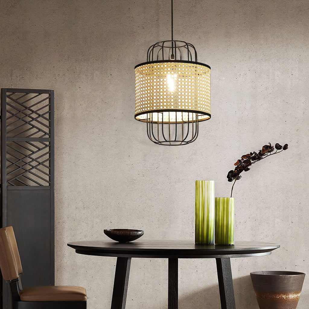 Evtheyra Premium Art Rotin Suspension - Neutralighting