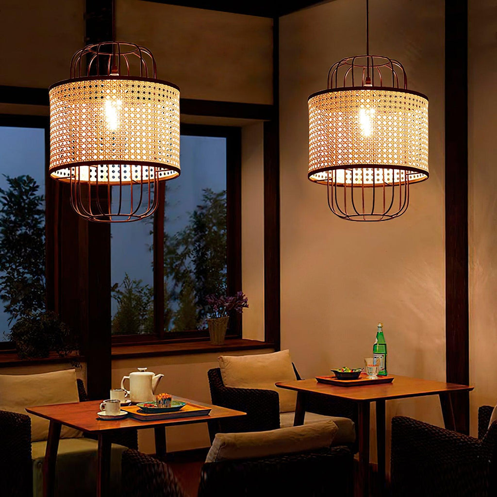Evtheyra Premium Art Rotin Suspension - Neutralighting