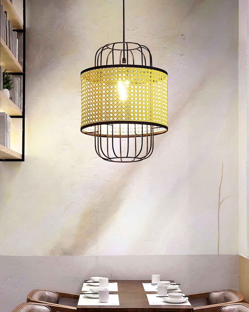 Evtheyra Premium Art Rotin Suspension - Neutralighting